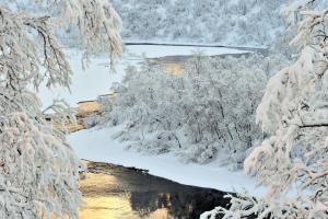 Hotel Utsjoki v zimě