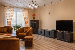 TV a/nebo společenská místnost v ubytování Apartman Elegant