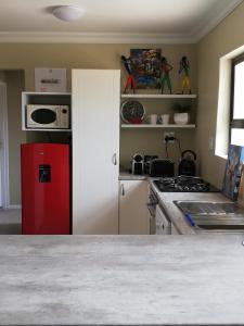 Η κουζίνα ή μικρή κουζίνα στο Little Elm Cottage