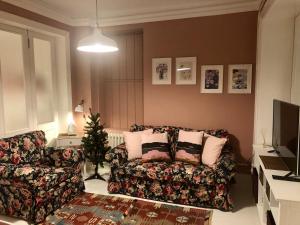 A seating area at Mehmet Bey Suites