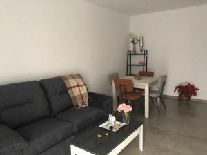 A seating area at LA OLMA apartamentos