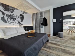 Postel nebo postele na pokoji v ubytování Hotel CityMap Maribor