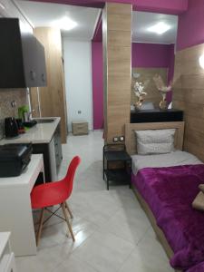 Kuchyň nebo kuchyňský kout v ubytování G M 4 ROOMS KENTRO in the heart of the city