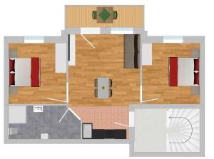 Plán poschodí v ubytovaní Ferienwohnung Stern