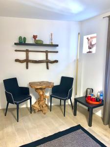 Posezení v ubytování B&B Fortuny
