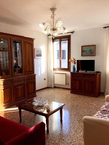 a living room with a couch and a coffee table at Venice Biennale in Venice