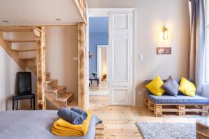 Posteľ alebo postele v izbe v ubytovaní Trendy Grand Boulevard Designer Home