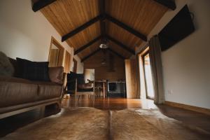 TV a/nebo společenská místnost v ubytování Alpine Lodges