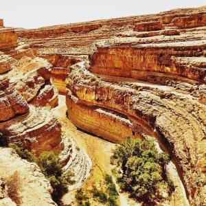 una vista sul Grand Canyon nel deserto di Résidence Loued a Tozeur