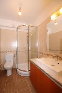Koupelna v ubytování Alpe-Adria Apartments