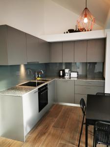 Kuchyň nebo kuchyňský kout v ubytování Sissi Apartments