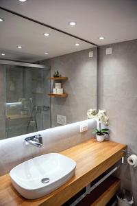 
A bathroom at Apartments Hiša Pod Gradom
