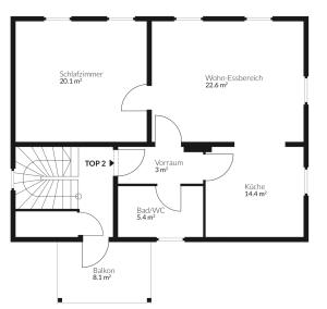 Κάτοψη του DAREBELL Apartment Gratkorn Top 2