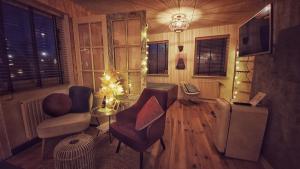 Posezení v ubytování B&B Duinbrink