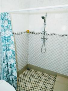 Koupelna v ubytování Mandia Bungalows