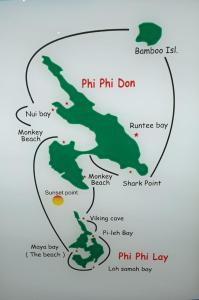 a map of the philippines and the philippine islands at Harmony House-SHA Plus in Phi Phi Islands