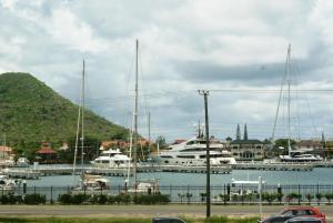 a group of boats docked in a harbor at Bay Gardens Marina Haven in Gros Islet