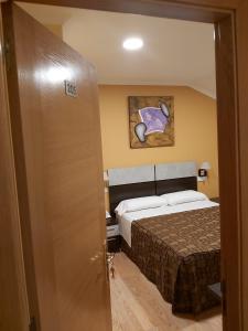 Postel nebo postele na pokoji v ubytování Hotel Reigosa