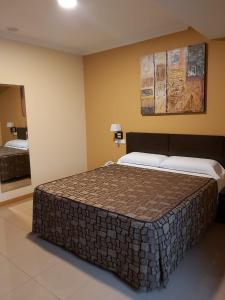 Postel nebo postele na pokoji v ubytování Hotel Reigosa