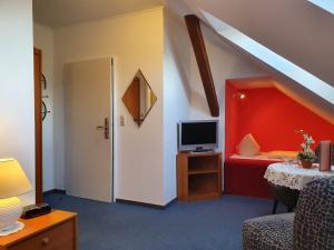 TV a/nebo společenská místnost v ubytování Hotel Schatthaus