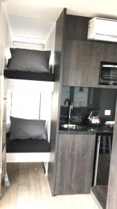 Kuchyň nebo kuchyňský kout v ubytování Chelenko Lodge