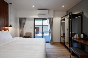 P2 Wood Loft客房内的一张或多张床位