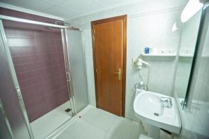 Koupelna v ubytování Hotel Teruel