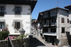 a street in the medieval town at Gure Idorpea in Lesaka