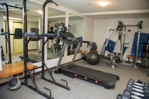 Fitness centrum a/nebo fitness zařízení v ubytování Happy Day Inn