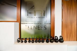 Posilňovňa alebo fitness centrum v ubytovaní Apartment Luna Hrebienok C108