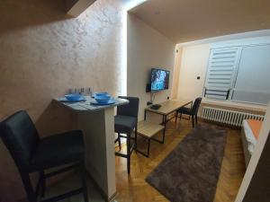 TV a/nebo společenská místnost v ubytování Apartman DoDoLu