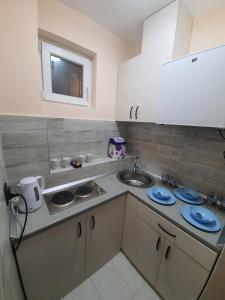 Kuchyň nebo kuchyňský kout v ubytování Apartman DoDoLu