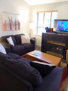 TV a/nebo společenská místnost v ubytování Tyndalstone Lodge 3 Bedroom in the Heart of Village North Whistler