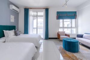 Een bed of bedden in een kamer bij 林居民宿