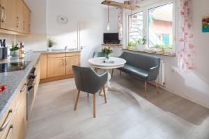 Η κουζίνα ή μικρή κουζίνα στο Ferienwohnung Landliebe