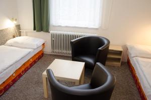 Letto o letti in una camera di Chata Ořovský