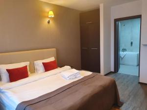 En eller flere senge i et værelse på Dream Apartment Poiana Brasov + 26 billeder