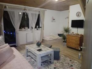 A television and/or entertainment centre at Privat Gazda Pension