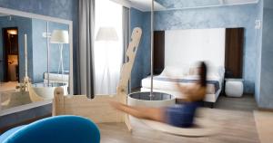 Postel nebo postele na pokoji v ubytování HM MotelHotel