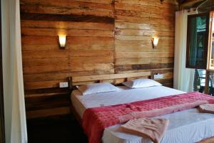 Ένα ή περισσότερα κρεβάτια σε δωμάτιο στο Agonda Sun Set