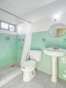 Koupelna v ubytování Hotel San Carlos