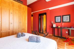 Posteľ alebo postele v izbe v ubytovaní Villa Golf Sanlucar
