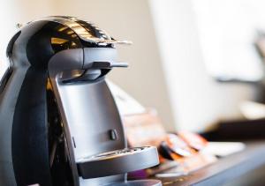 a hair dryer sitting on top of a counter at Hotel Feel / Vacation STAY 63700 in Yokohama