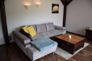 Posezení v ubytování Apartamenty Bukowa Wisła