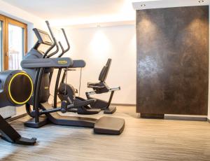 Fitness centrum a/nebo fitness zařízení v ubytování Superior Gourmethotel Yscla
