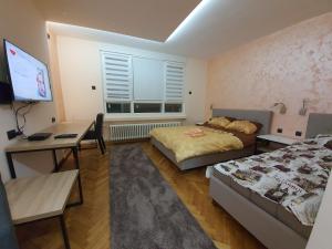 Postel nebo postele na pokoji v ubytování Apartman DoDoLu