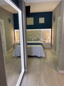 A bed or beds in a room at Los Bronces