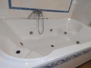 A bathroom at Los Bronces