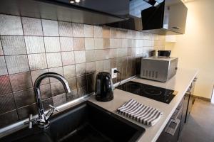 Kuchyňa alebo kuchynka v ubytovaní Apartment Krupówki Premio