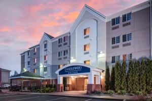 una representación de la fachada de un hotel en Candlewood Suites Olympia - Lacey by IHG, en Lacey